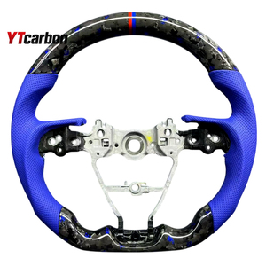 <span class=keywords><strong>Volant</strong></span> de course personnalisé en fibre de carbone véritable YTcarbon pour <span class=keywords><strong>Clio</strong></span> MK5 GT RS 19-25, accessoires intérieurs de voiture, pièces automobiles - Product Image 5