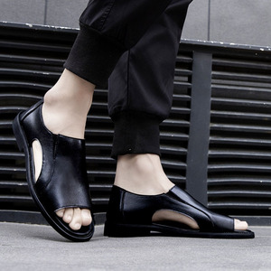 Nouvelles sandales d'été en cuir souple pour <span class=keywords><strong>hommes</strong></span>, antidérapantes, style romain, pour la plage – Vente en gros fabricant - Product Image 3