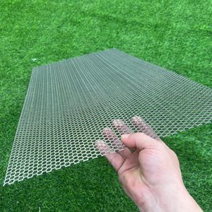 Tôle perforée en acier inoxydable FengYoo 30x15 pouces, calibre 19, trou hexagonal de 1/4 pouce, maille métallique SS304 - Product Image 2