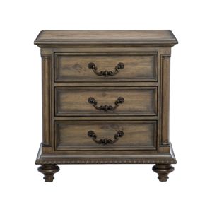 DB แบบดั้งเดิมสไตล์วินเทจ Furniture-1pc ห้องนอนคลาสสิกขาตั้ง3ลิ้นชักฮาร์ดแวร์โลหะผุกร่อนเพนิสต์สำหรับอพาร์ทเม้นต์ - Product Image 1