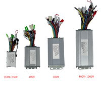 Kit pengontrol Motor tanpa sikat DC, 250W-1000W pengontrol BLDC, rem Throttle, Kit konversi terbalik, aksesori Motor