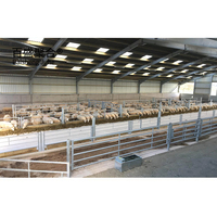 Structure en acier préfabriquée pour élevage de chèvres, de moutons, de bétail, conception de hangar, maison