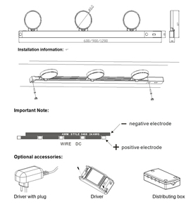 Nuovo <span class=keywords><strong>pannello</strong></span> 12V ROHS CE GS point touch dark gioielli sotto la luce <span class=keywords><strong>led</strong></span> del cabinet - Product Image 4