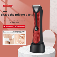 Tondeuse corporelle imperméable pour hommes, boule de poils d'aine, tondeuse sèche/humide, rasoir d'hygiène masculine ultime pour les toiletteurs