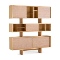 Mueble de Almacenamiento Creativo de Estilo Chino en Madera Maciza Hecho a Mano para Organización de Sala de Estar y Mobiliario del Hogar