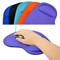 Tapis de souris ergonomique personnalisé en nylon blanc vierge pour sublimation, avec repose-poignet, idéal pour cadeaux d'entreprise – Vente en gros