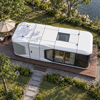 Module de maison-capsule préfabriquée pour projet hôtelier de station balnéaire avec conception et aménagement personnalisés