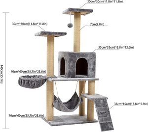 Mèo scratcher cây trong nhà mèo <span class=keywords><strong>scratching</strong></span> bài viết đứng nhà Mèo căn hộ vui mèo đồ chơi cho mèo con vật nuôi chơi nhà - Product Image 2