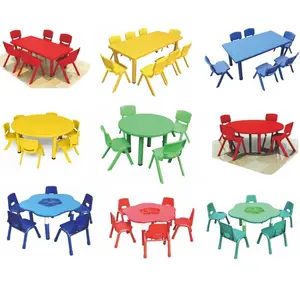 Ensemble de table et chaises pour enfants, meubles de soins de la journée de la maternelle, haute qualité, nouvelle collection