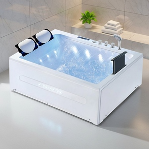 <span class=keywords><strong>Baignoire</strong></span> de massage à remous en acrylique avec jupe latérale trois côtés, pour une ou deux personnes, piscine de bain <span class=keywords><strong>SPA</strong></span> - Product Image 1
