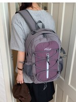 Sac à dos de sport d'extérieur OEM/ODM avec fermeture éclair, couleur unie, pour jeunes, campus, décontracté, voyage, randonnée, 20-37L, unisexe, en feutre non tissé et PVC