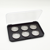 Palette de maquillage magnétique vide noir mat