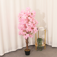 Arbre de cerisier artificiel JWT3834 pour décoration de mariage, grand arbre de cerisier blanc pour restaurant, hôtel, décoration de la maison, arbre fleuri