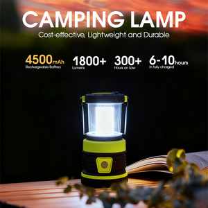 Outdoorcamping đèn lồng, có thể sạc lại đèn pin với 4500mAh ngân hàng điện, xách tay khẩn cấp cắm trại ánh sáng cho cơn bão đi bộ đường dài - Product Image 2