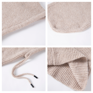 Passamontagna Invernale in Maglia con Logo Personalizzato, Sciarpa con Cappuccio Calda, Berretto per Sport e Viaggi, Caratteristiche Comuni del Tessuto - Product Image 6