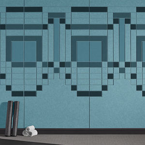 Panneaux acoustiques muraux mobiles en feutre <span class=keywords><strong>de</strong></span> polyester coloré 100% polyester, résistants au feu - Product Image 3