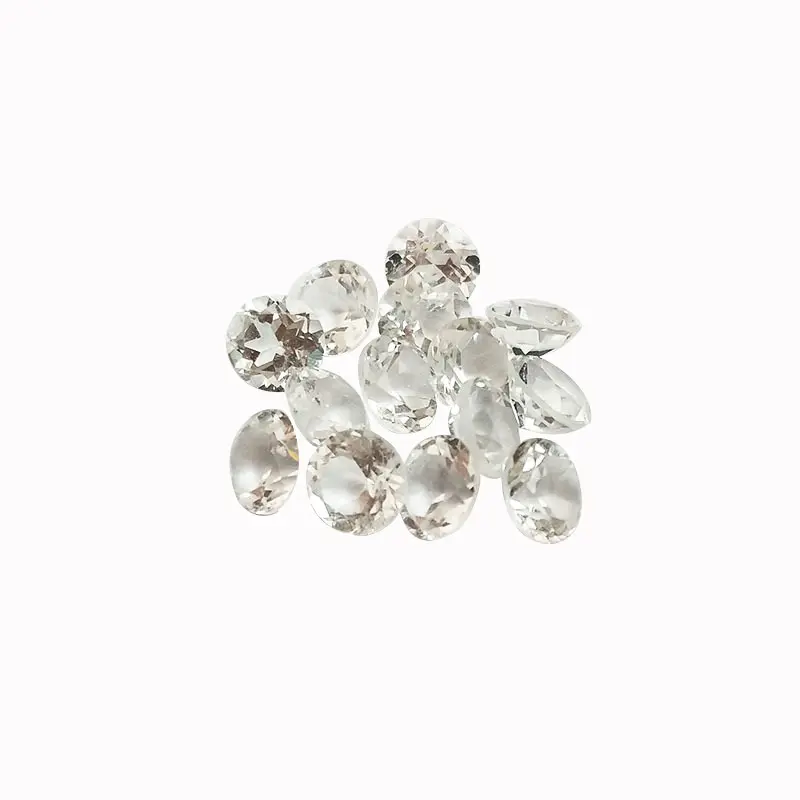 100% natural white topaz loose gemstones in many different shapes and sizes ready to ship