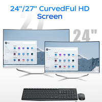 Computadora Todo en Uno AIO Core I3 I5 I7, PC Todo en Uno con Monitor de Pantalla Curva de 23.8, 27 y 32 Pulgadas