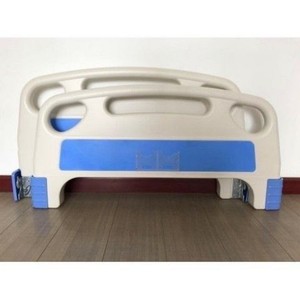 Juego de cabecera y piecera para cama de hospital Heng Longhao BC-T03 para pacientes mayores con diseño azul y amarillo - Product Image 1