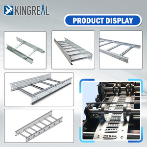 Baki tangga jala kawat baja kualitas tinggi mesin pembuat baki kabel tangga mesin pembentuk gulungan berlubang dengan desain pabrik - Product Image 3
