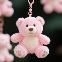 Fabrik Großhandel Roboter AI Plüschtiere Niedlichen Teddybär Plüsch Schlüssel bund Niedlichen Schlüssel bund Kunden spezifische Schlüssel bund Geschenk