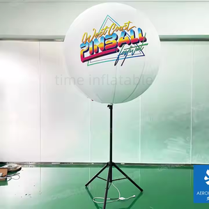 Globo hermético personalizado, modelo LED, bola inflable en trípode, globo inflable publicitario - Product Image 1