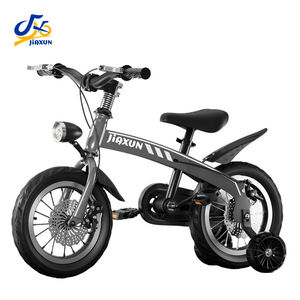 Vendita calda <span class=keywords><strong>bicicletta</strong></span> per bambini <span class=keywords><strong>con</strong></span> luci 2-8 anni ragazzi ragazze 12-16 pollici doppio disco freno di plastica cestello ruote di allenamento - Product Image 2