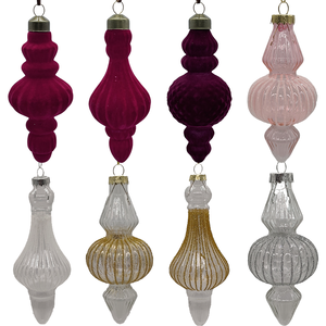 Ornamen kaca Natal mewah buatan tangan kustom <span class=keywords><strong>2026</strong></span> ornamen bola pohon Natal Festival Tahun Baru berkualitas tinggi - Product Image 3