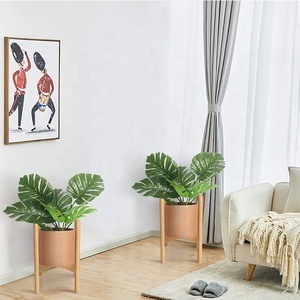 Support de <span class=keywords><strong>plante</strong></span> <span class=keywords><strong>en</strong></span> bambou moyen, <span class=keywords><strong>porte</strong></span>-pot de fleurs, support de <span class=keywords><strong>plante</strong></span> moderne du milieu du siècle avec couvre-pieds <span class=keywords><strong>en</strong></span> caoutchouc amovible, largeur 11,4 pouces - Product Image 3