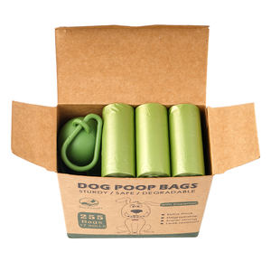 空白绿色蓝色地球环保防漏强力厚宠物废物袋盒可生物降解宠物狗便便袋卷 - Product Image 4