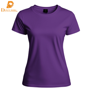 T-shirt da donna girocollo slim fit personalizzabile con logo 2025, a manica corta, in morbido cotone puro premium, per abbigliamento casual femminile - Product Image 5