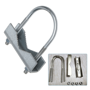 U Bolt Clamp Kit Wide Antenna Mast Mount Support Antenna U-Bolt Mounting - Product Image 1
