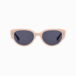 Lunettes de soleil de luxe unisexes multicolores de haute qualité avec protection UV400 en PC, monture blanche, style œil-de-chat tendance pour l'extérieur - Product Image 6