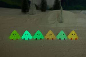 Breloques en résine créatives et adorables, motif bonhomme de neige céleste fondant, texturées gommeuses, phosphorescentes, pour <span class=keywords><strong>la</strong></span> décoration intérieure et les décorations de Noël et de l'hiver - Product Image 3