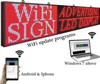 Letrero Publicitario LED para Exteriores, Programable, Inalámbrico, con WiFi, P10, Desplazable