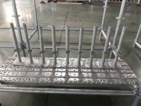 Pied de support réglable pour échafaudage, plaque de base en U en acier galvanisé à chaud pour la construction