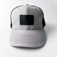 Gorra de Béisbol Trucker Unisex, Deportiva, Casual, Ajustable, Transpirable, de Malla, con Logotipo Bordado en 3D de 6 Paneles, Color Gris