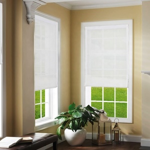 Stores romains occultants électriques Hunters en polyester, ouverture automatique haut-bas, style moderne et luxueux pour portes-fenêtres. - Product Image 2