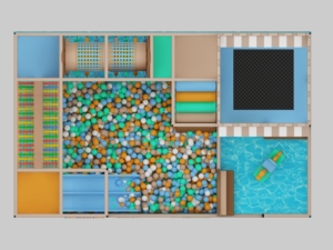 Équipement de terrain de jeu intérieur pour enfants sur le thème des pirates de haute qualité, conception personnalisée, terrain de jeu intérieur pour enfants - Product Image 3