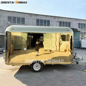 Oriental Shimao Hochwertige mobile Food Truck Pizza Airstream Food Trailer zu verkaufen