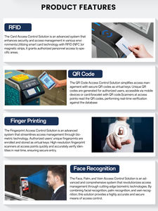 Tourniquet de contrôle d'accès personnalisable - Porte à grande vitesse pour l'école, prend en charge plusieurs scannings biométriques - Product Image 6