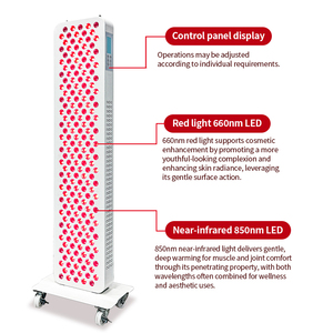 REDSKY 1000W Infrarot-Lampenpanel mit Fernbedienung <span class=keywords><strong>LED</strong></span>-Gerät 200 Stück Ganzkörper 660nm 850nm Gesichts- und Körper-Rotlichttherapie-Panel - Product Image 4