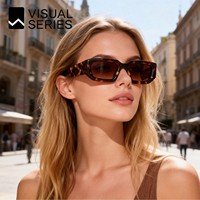 Nouvelles Lunettes de Soleil Tendance Européennes et Américaines Unisexe, Monture Carrée Large, Verres Miroir Neutres, Style Rétro Urbain pour Photoshoot, Protection UV400