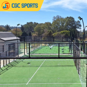 Pista <span class=keywords><strong>de</strong></span> Pádel Impermeable para Todo Clima con Estructura Resistente y Duradera, Césped Sintético <span class=keywords><strong>de</strong></span> Bajo Mantenimiento, Pista <span class=keywords><strong>de</strong></span> Pádel Interior y Exterior - Product Image 1