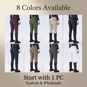 <span class=keywords><strong>Pantalon</strong></span> d'équitation pour femmes avec grip en silicone intégral et poches, culotte d'équitation à séchage rapide et coupe ajustée pour toutes les cavalières - Product Image 2
