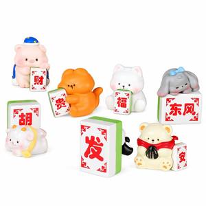 OEM ODM Venta al por mayor Caja ciega de resina personalizada Animales adorables Caja misteriosa de Mahjong Juguetes coleccionables para decoración de escritorio y hogar de fábrica - Product Image 1
