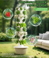 Système de culture hydroponique vertical commercial 30L 9 couches, culture sans sol, rendement élevé, solution de culture économe en eau