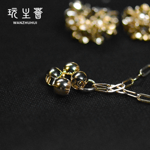 Collar de perlas de agua dulce de estilo barroco largo, a la moda, formagic, suerte, trébol de cuatro hojas, novedad - Product Image 6