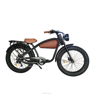 रिस्टार कस्टमाइजेशन कैफे रेसर इलेक्ट्रिक बाइक का गोदाम 20 इंच का ईबाइक 48 वी 250w विंटेज इलेक्ट्रिक फैट टायर बाइक 1000w 1500w