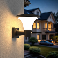 Lampe murale solaire LED avec détection de mouvement, populaire, étanche, à fixation murale, pour extérieur, lampes solaires LED de jardin